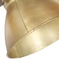 vidaXL Lampada da Parete in Stile Industriale Ottone 45x25 cm E27