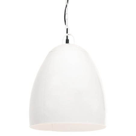 vidaXL Lampada a Sospensione Industriale 25 W Bianca Rotonda 42 cm E27