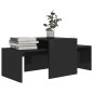 vidaXL Set Tavolini da Caffè Nero Lucido 100x48x40 cm in Truciolato vidaXL Set Tavolini da Caffè Nero Lucido 100x48x40 cm in Truciolato