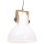 vidaXL Lampada a Sospensione Industriale 25 W Bianca Rotonda 40 cm E27 vidaXL Lampada a Sospensione Industriale 25 W Bianca Rotonda 40 cm E27