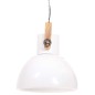 vidaXL Lampada a Sospensione Industriale 25 W Bianca Rotonda 40 cm E27 vidaXL Lampada a Sospensione Industriale 25 W Bianca Rotonda 40 cm E27