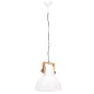 vidaXL Lampada a Sospensione Industriale 25 W Bianca Rotonda 40 cm E27 vidaXL Lampada a Sospensione Industriale 25 W Bianca Rotonda 40 cm E27