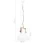 vidaXL Lampada a Sospensione Industriale 25 W Bianca Rotonda 40 cm E27 vidaXL Lampada a Sospensione Industriale 25 W Bianca Rotonda 40 cm E27