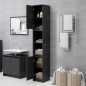 vidaXL Armadio da Bagno Grigio 30x30x183,5 cm in Truciolato vidaXL Armadio da Bagno Grigio 30x30x183,5 cm in Truciolato