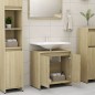 vidaXL Armadio da Bagno Rovere Sonoma 60x33x61 cm in Truciolato vidaXL Armadio da Bagno Rovere Sonoma 60x33x61 cm in Truciolato