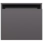 vidaXL Set Tavolini da Caffè Grigio Lucido 100x48x40 cm in Truciolato vidaXL Set Tavolini da Caffè Grigio Lucido 100x48x40 cm in Truciolato