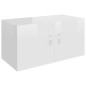 vidaXL Armadietto da Parete Bianco Lucido 80x39x40 cm in Truciolato vidaXL Armadietto da Parete Bianco Lucido 80x39x40 cm in Truciolato