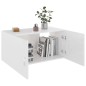 vidaXL Armadietto da Parete Bianco Lucido 80x39x40 cm in Truciolato vidaXL Armadietto da Parete Bianco Lucido 80x39x40 cm in Truciolato