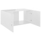 vidaXL Armadietto da Parete Bianco Lucido 80x39x40 cm in Truciolato vidaXL Armadietto da Parete Bianco Lucido 80x39x40 cm in Truciolato