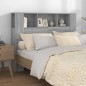 Testiera con Scomparti Grigio Sonoma 140x18,5x104,5 cm Testiera con Scomparti Grigio Sonoma 140x18,5x104,5 cm
