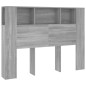 Testiera con Scomparti Grigio Sonoma 140x18,5x104,5 cm Testiera con Scomparti Grigio Sonoma 140x18,5x104,5 cm