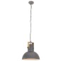 vidaXL Lampada Soffitto Industriale 25 W Grigia Rotonda in Mango 52cm vidaXL Lampada Soffitto Industriale 25 W Grigia Rotonda in Mango 52cm