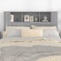 Testiera con Scomparti Grigio Sonoma 140x18,5x104,5 cm Testiera con Scomparti Grigio Sonoma 140x18,5x104,5 cm