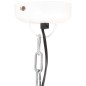 vidaXL Lampadario Industriale Bianco Ferro e Legno Massello 23 cm E27 vidaXL Lampadario Industriale Bianco Ferro e Legno Massello 23 cm E27