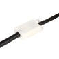vidaXL Lampadario Industriale Bianco Ferro e Legno Massello 23 cm E27 vidaXL Lampadario Industriale Bianco Ferro e Legno Massello 23 cm E27