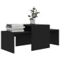 vidaXL Set Tavolini da Caffè Neri 100x48x40 cm in Truciolato vidaXL Set Tavolini da Caffè Neri 100x48x40 cm in Truciolato
