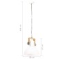 vidaXL Lampada a Sospensione Industriale 25 W Bianca Rotonda 30 cm E27 vidaXL Lampada a Sospensione Industriale 25 W Bianca Rotonda 30 cm E27