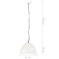 vidaXL Lampada Industriale Vintage 25 W Bianca Rotonda 31 cm E27 vidaXL Lampada Industriale Vintage 25 W Bianca Rotonda 31 cm E27