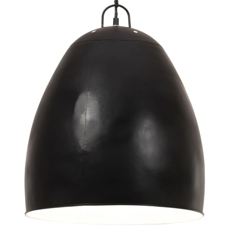 vidaXL Lampada a Sospensione Industriale 25 W Nera Rotonda 42 cm E27