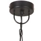 vidaXL Lampada a Sospensione Industriale 25 W Nera Rotonda 42 cm E27