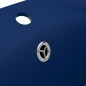 vidaXL Lavabo con Troppopieno Ovale Blu Scuro Opaco 58,5x39cm Ceramica vidaXL Lavabo con Troppopieno Ovale Blu Scuro Opaco 58,5x39cm Ceramica