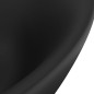 vidaXL Lavandino con Troppopieno Ovale Nero Opaco 58,5x39cm Ceramica vidaXL Lavandino con Troppopieno Ovale Nero Opaco 58,5x39cm Ceramica