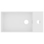 vidaXL Lavandino con Troppopieno in Ceramica Bianco Opaco vidaXL Lavandino con Troppopieno in Ceramica Bianco Opaco