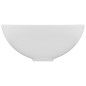 vidaXL Lavandino Lusso Rotondo Bianco Opaco 32,5x14 cm in Ceramica vidaXL Lavandino Lusso Rotondo Bianco Opaco 32,5x14 cm in Ceramica