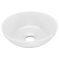 vidaXL Lavandino da Bagno in Ceramica Bianco Opaco Rotondo vidaXL Lavandino da Bagno in Ceramica Bianco Opaco Rotondo
