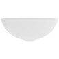 vidaXL Lavandino da Bagno in Ceramica Bianco Opaco Rotondo vidaXL Lavandino da Bagno in Ceramica Bianco Opaco Rotondo