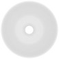 vidaXL Lavandino da Bagno in Ceramica Bianco Opaco Rotondo vidaXL Lavandino da Bagno in Ceramica Bianco Opaco Rotondo