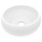 vidaXL Lavandino Lusso Rotondo Bianco Opaco 40x15 cm in Ceramica vidaXL Lavandino Lusso Rotondo Bianco Opaco 40x15 cm in Ceramica