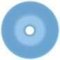 vidaXL Lavandino da Bagno in Ceramica Azzurro Rotondo