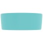 vidaXL Lavandino Lusso Rotondo Verde Chiaro Opaco 40x15 cm in Ceramica