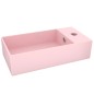 vidaXL Lavandino con Troppopieno in Ceramica Rosa Opaco vidaXL Lavandino con Troppopieno in Ceramica Rosa Opaco