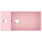vidaXL Lavandino con Troppopieno in Ceramica Rosa Opaco vidaXL Lavandino con Troppopieno in Ceramica Rosa Opaco