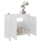 vidaXL Armadio da Bagno Bianco Lucido 60x33x61 cm in Truciolato vidaXL Armadio da Bagno Bianco Lucido 60x33x61 cm in Truciolato