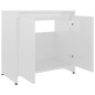 vidaXL Armadio da Bagno Bianco Lucido 60x33x61 cm in Truciolato vidaXL Armadio da Bagno Bianco Lucido 60x33x61 cm in Truciolato