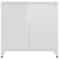 vidaXL Armadio da Bagno Bianco Lucido 60x33x61 cm in Truciolato vidaXL Armadio da Bagno Bianco Lucido 60x33x61 cm in Truciolato
