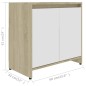 vidaXL Armadio da Bagno Bianco Lucido 60x33x61 cm in Truciolato vidaXL Armadio da Bagno Bianco Lucido 60x33x61 cm in Truciolato
