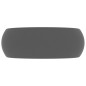 vidaXL Lavandino Lusso Rotondo Grigio Scuro Opaco 40x15 cm in Ceramica vidaXL Lavandino Lusso Rotondo Grigio Scuro Opaco 40x15 cm in Ceramica