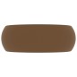 vidaXL Lavandino Lusso Rotondo Crema Opaco 40x15 cm in Ceramica vidaXL Lavandino Lusso Rotondo Crema Opaco 40x15 cm in Ceramica