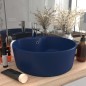 vidaXL Lavandino con Troppopieno Blu Scuro Opaco 36x13 cm in Ceramica vidaXL Lavandino con Troppopieno Blu Scuro Opaco 36x13 cm in Ceramica