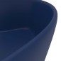 vidaXL Lavandino con Troppopieno Blu Scuro Opaco 36x13 cm in Ceramica vidaXL Lavandino con Troppopieno Blu Scuro Opaco 36x13 cm in Ceramica
