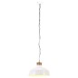 vidaXL Lampada a Sospensione Industriale 32 cm Bianca E27