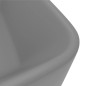 vidaXL Lavandino Luxury Grigio Chiaro Opaco 41x30x12 cm in Ceramica