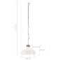 vidaXL Lampada a Sospensione Industriale 58 cm Bianca E27 vidaXL Lampada a Sospensione Industriale 58 cm Bianca E27