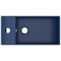 vidaXL Lavandino con Troppopieno in Ceramica Blu Scuro vidaXL Lavandino con Troppopieno in Ceramica Blu Scuro