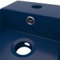 vidaXL Lavandino con Troppopieno in Ceramica Blu Scuro vidaXL Lavandino con Troppopieno in Ceramica Blu Scuro