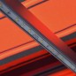 vidaXL Tenda da Sole Retrattile Sensore LED 400x300cm Arancio Marrone